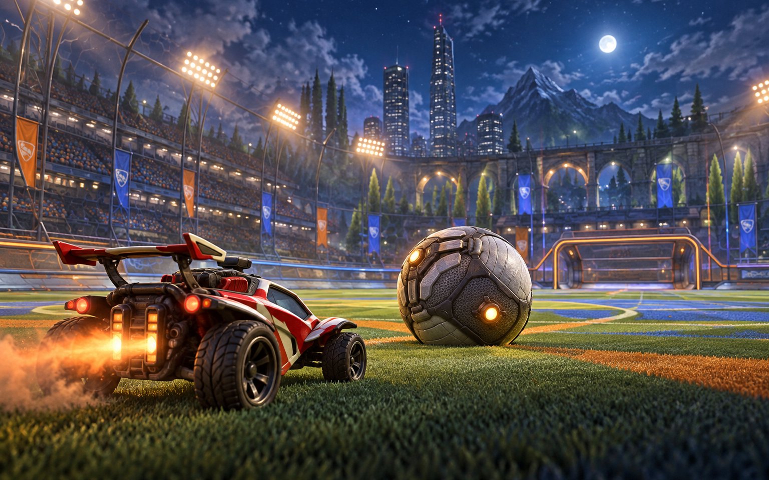 Original generated concept art for Rocket League