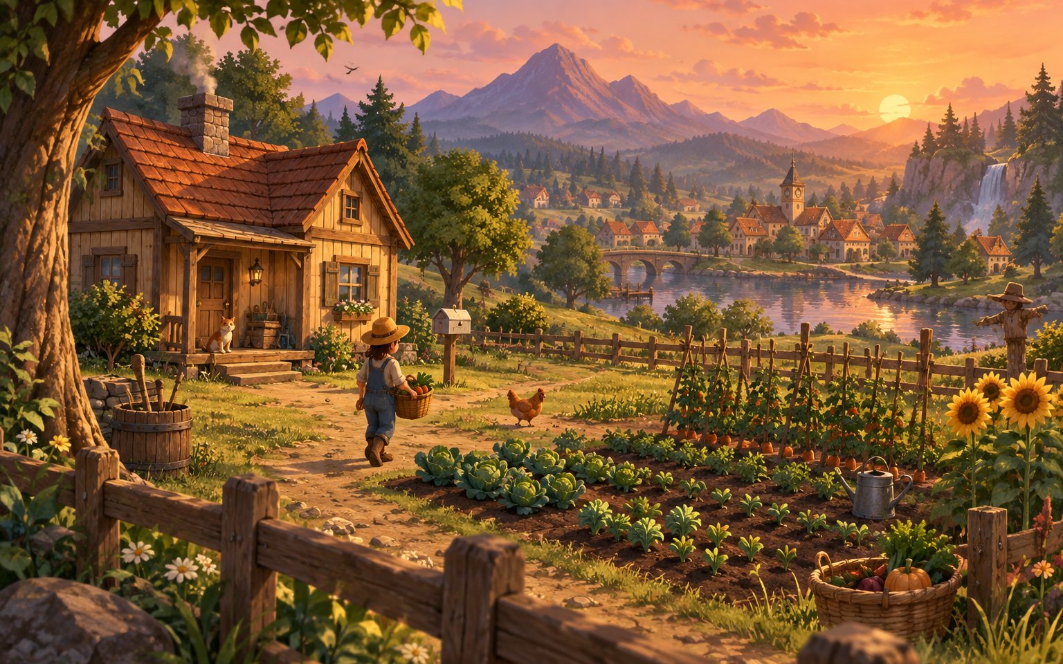 Original generated concept art for Stardew Valley