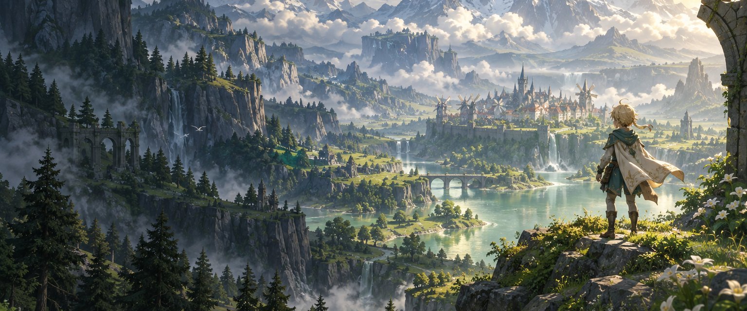 Original generated concept art for Genshin Impact