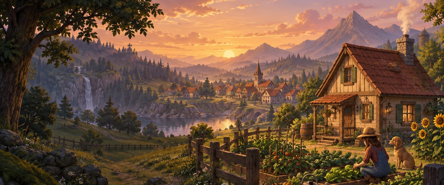 Original generated concept art for Stardew Valley